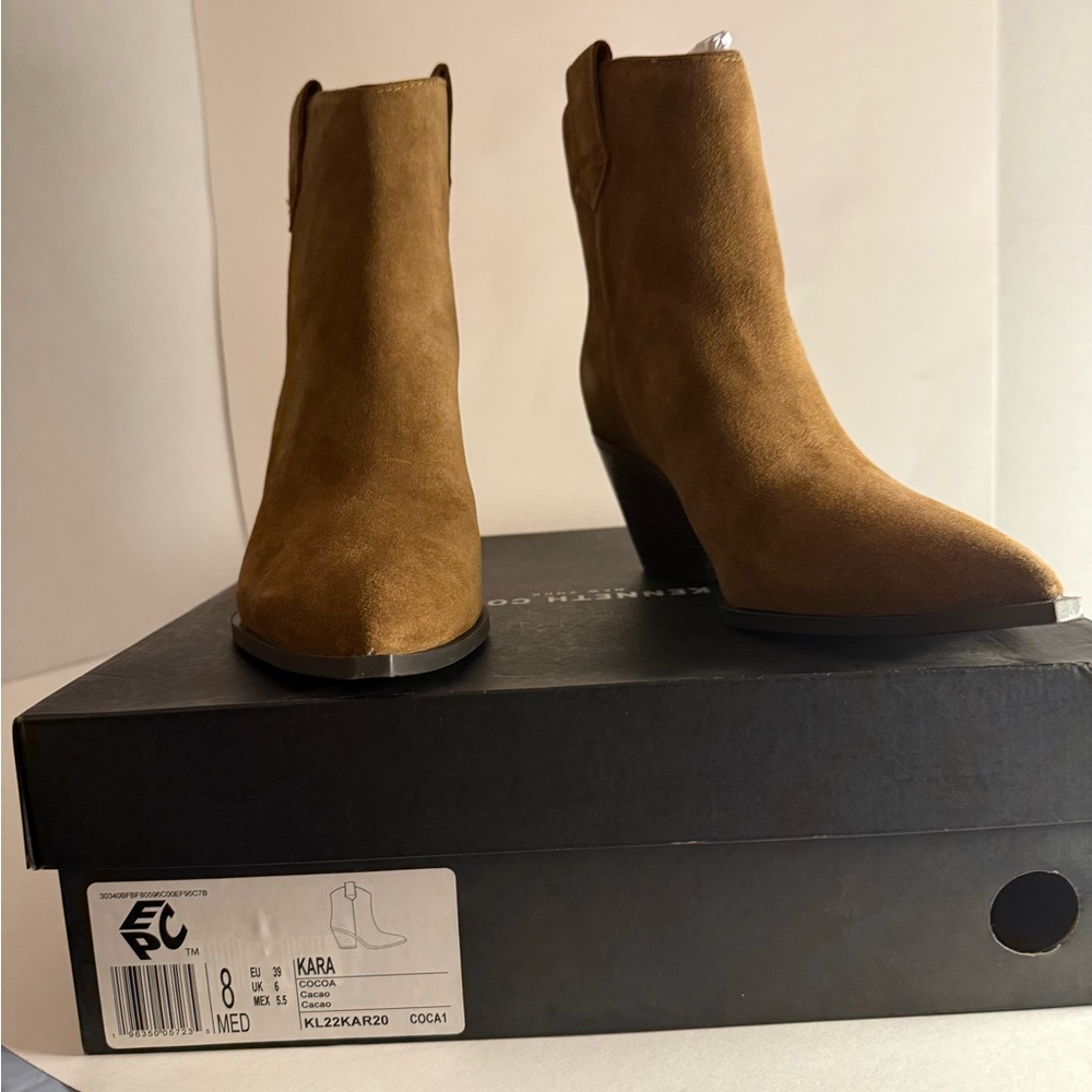 Kenneth Cole New York Kara Women's Cocoa Ankle Boots New Women’s 8 Medium
